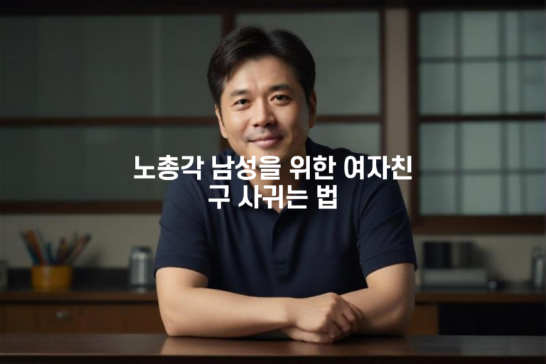 노총각 남성을 위한 여자친구 사귀는 법